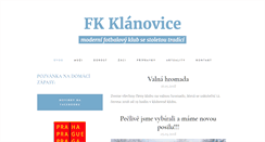 Desktop Screenshot of fkklanovice.cz