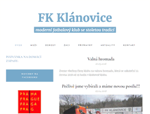 Tablet Screenshot of fkklanovice.cz